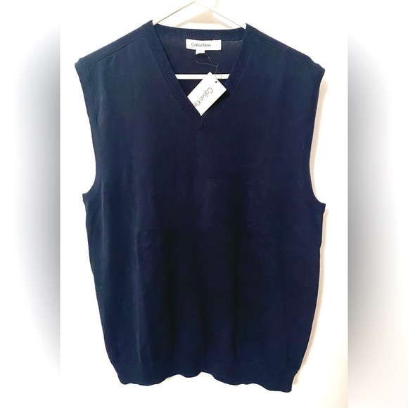 Navy Sweater Vest - Picture 1 of 5